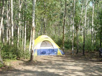 Hot Springs Campground & Hostel Upper Laberge ภายนอก รูปภาพ